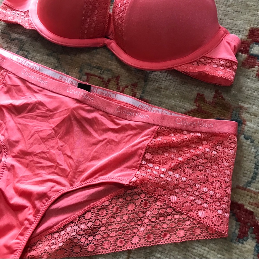Calvin Klein CK One Lace bra and pantie set...